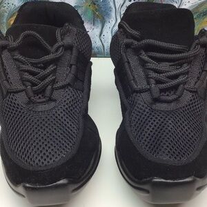 Balera Black Suede/Mesh Split Soles Dance Shoes